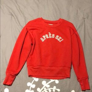 NWOT Pleated Shoulder Crewneck
